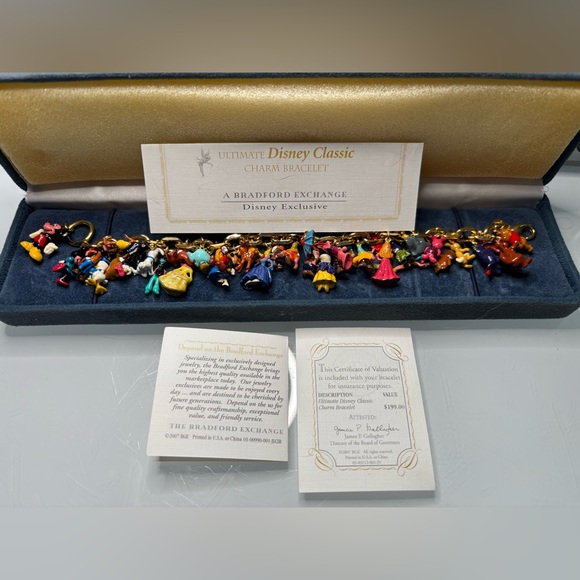 The Ultimate Disney Classic 37-Character Charm Bracelet~ Brand New ~ Never Worn - Picture 4 of 4